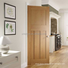 Kitchend room entrance solid wood timber 4 panels door leaf